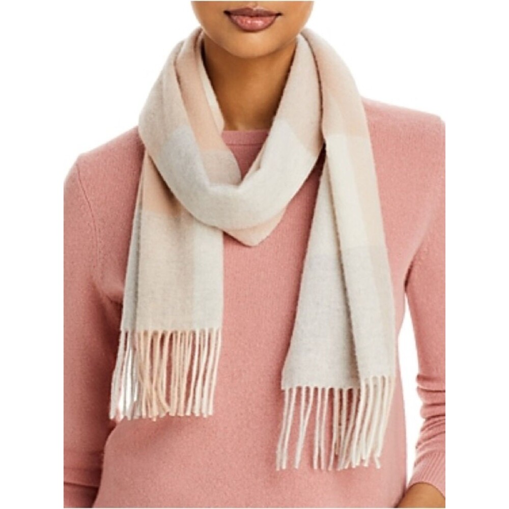 C by Bloomingdale's Cashmere Check Cashmere Scarf - Exclusive